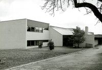 Schulhaus Meiliwiese von Norden, 1965