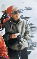 Dr. Elisabeth Köng auf einer ihrer zahlreichen Bergtouren undatiert
