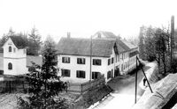 Weberei Laetsch, Girenbad, um 1910