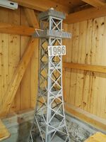 Modell eines Teils des 1986 erbauten heutigen Bachtelturms