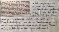 Eintrag zu Karl Werner Glaettli, Gemeindechronik 1954