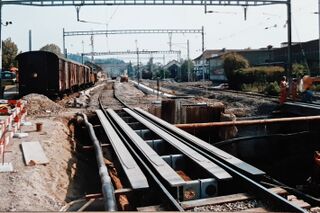 Strassenunterführung Untere Bahnhofstrasse, 1989