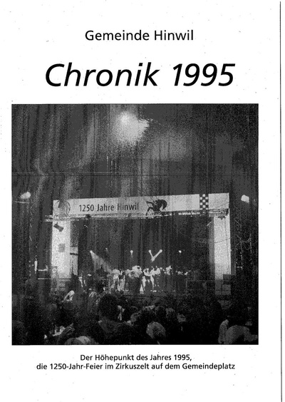 Foto des Mediums (Einband) von „1995 Jahreschronik Hinwil Kurzfassung“