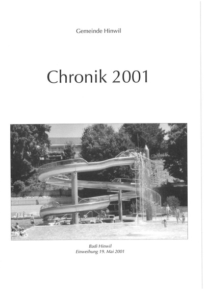 Foto des Mediums (Einband) von „2001 Jahreschronik Hinwil Kurzfassung“