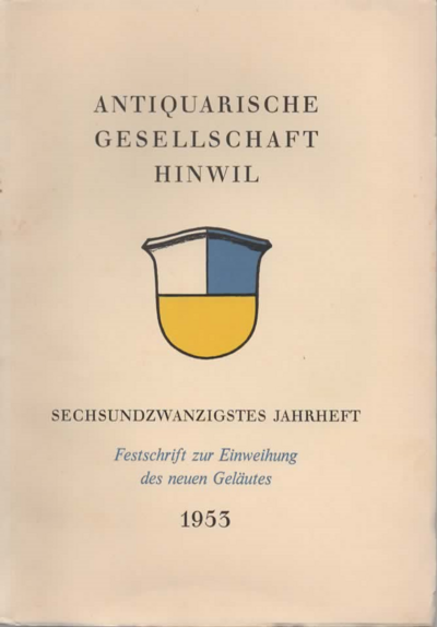 Foto des Mediums (Einband) von „1953 Sechsundzwanzigstes Jahrheft“
