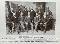 Der Gemeinderat von Hinwil anno 1894, (Bild aus dem Jahrheft 1938)