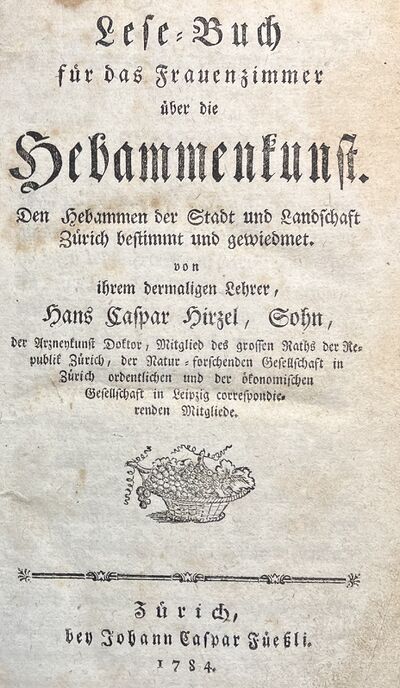 Foto des Mediums (Einband) von „Lese-Buch für das Frauenzimmer über die Hebammenkunst.“