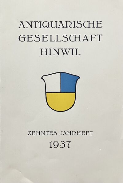 Foto des Mediums (Einband) von „1937 Zehntes Jahrheft“