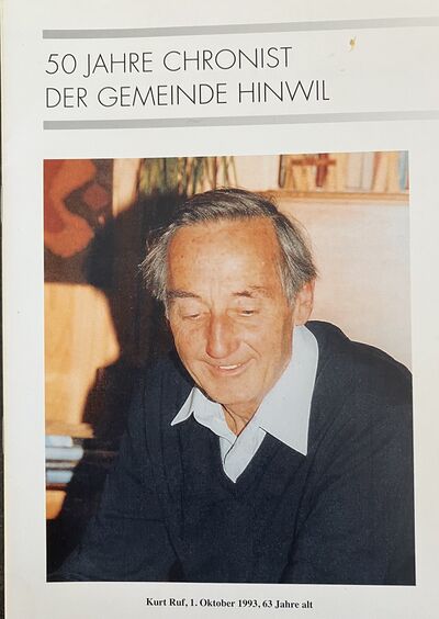 Foto des Mediums (Einband) von „Kurt Ruf: 50 Jahre Chronist der Gemeinde Hinwil“