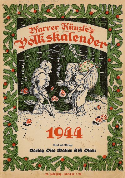 Foto des Mediums (Einband) von „Pfarrer Künzles Volkskalender“