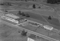 Ursprungsbau der Ferag am Standort Hinwil, 1966