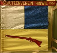 Fahne des Schützenvereins Hinwil, 1954
