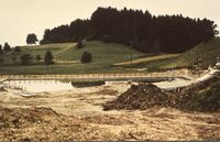 Bau der Badi Hinwil, 1961