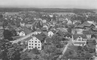 Bachtelstrasse und Gemeindeplatz, 1939