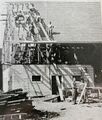 Scheunenbau in Erlosen ohne Gerüst und Ortschutz, 1929