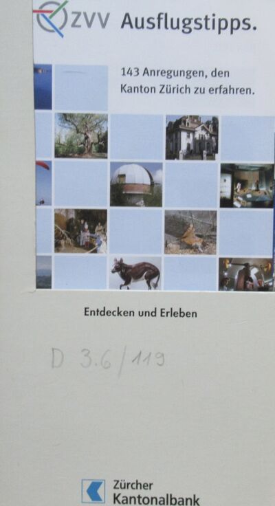 Foto des Mediums (Einband) von „ZVV Ausflugstipps“