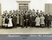 Schule Hadlikon Klassenfoto, 1918