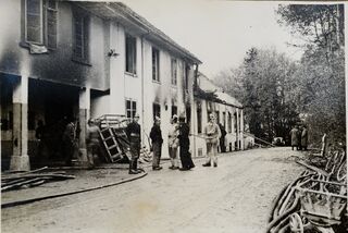 Ehemalige Weberei Laetsch, Girenbad, Nordseite, November 1949