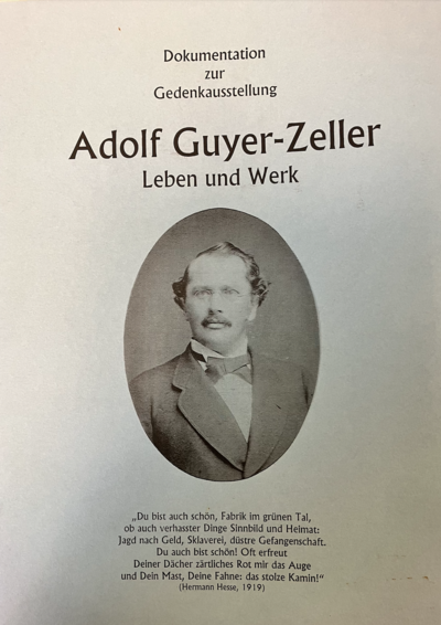 Foto des Mediums (Einband) von „Adolf Guyer-Zeller, Leben und Werk“