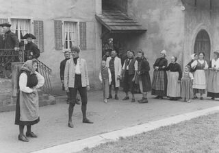 Freilichtspiele 1946 1. Akt Bauernfrau und Nauer