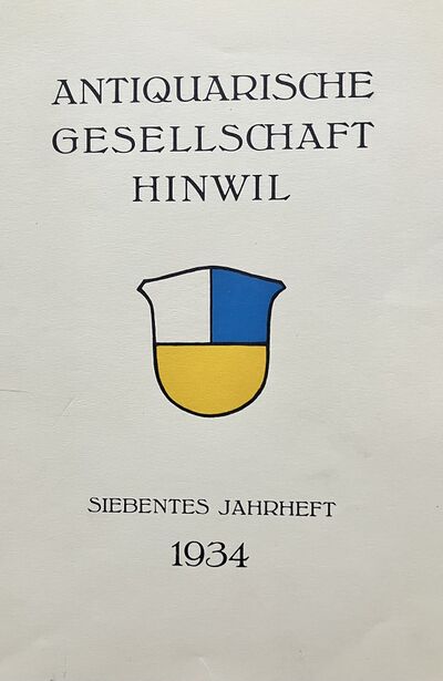 Foto des Mediums (Einband) von „1934 Siebentes Jahrheft“