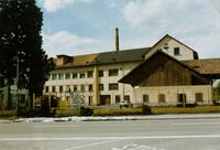 Fabrik Schätti vor dem Abbruch, 1987