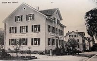 Bahnhofstrasse 1 Hinwil, Restaurant Neuhof ca. 1905