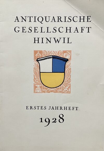 Foto des Mediums (Einband) von „1928 Erstes Jahrheft“