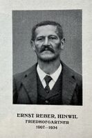 Ernst Reber (1877–1934) Friedhofgärtner in Hinwil