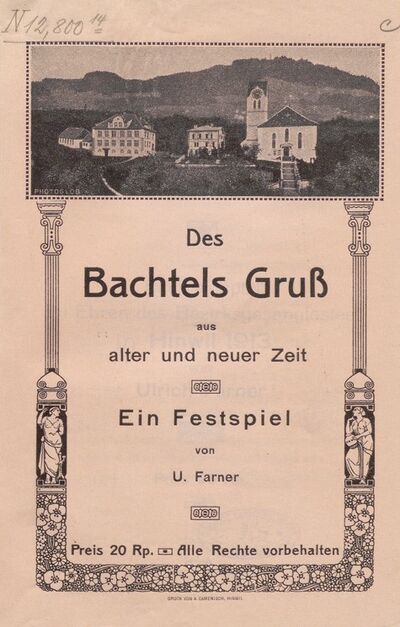 Foto des Mediums (Einband) von „Des Bachtels Gruss aus alter und neuer Zeit“