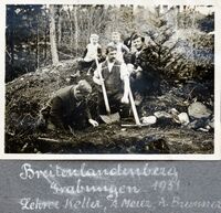 Breitenlandenberg, Grabungen 1931