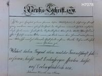 Schreibprobe 1850