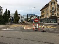 Beginn der Strassensanierung, 2022