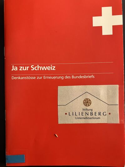 Foto des Mediums (Einband) von „Ja zur Schweiz“