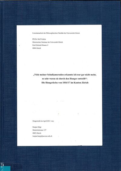 Foto des Mediums (Einband) von „«Viele meiner Schulkameraden erkannte ich nun gar nicht mehr, so sehr waren sie durch den Hunger entstellt.»“