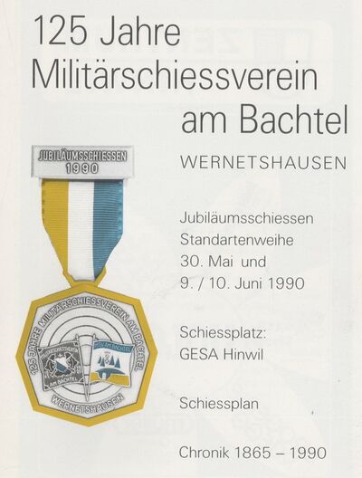 Foto des Mediums (Einband) von „125 Jahre Militärschiessverein am Bachtel Wernetshausen“