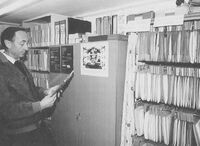 Kurt Ruf in der Chronikstube, Mai 1993
