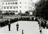 Vereidigung der Ortswehr Hinwil, Mai 1940
