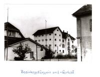 Bezirksgebäude Nordostseite, um 1950