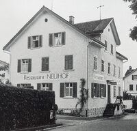 Bahnhofstrasse 1 Hinwil, Restaurant Neuhof, 1965