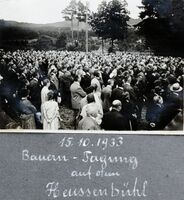 Bauerntagung auf dem Hüssenbüel, 1933