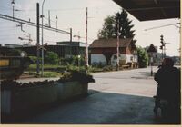 ehemaliger Bahnübergang Untere Bahnhofstrasse, 1989