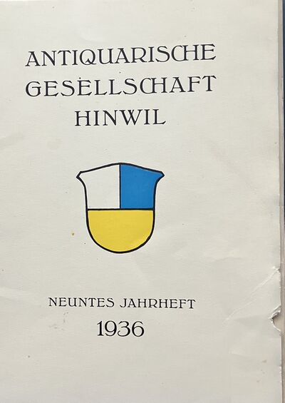Foto des Mediums (Einband) von „1936 Neuntes Jahrheft“
