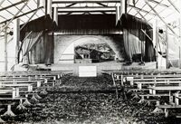 100 Jahre Männerchor, 1950, Festzelt innen