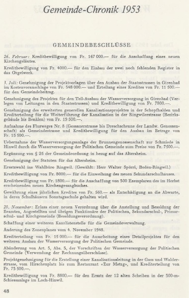 Datei:19530000 Jahreschronik Hinwil Kurzfassung aus Jahrheft.pdf