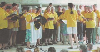 Der Gemischte Chor Unterholz am Konzert zum 50-jährigen Jubiläum, 2003