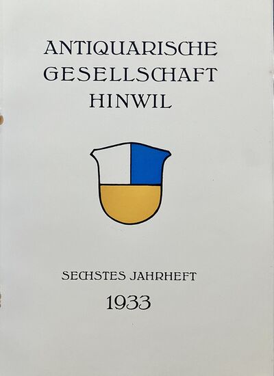 Foto des Mediums (Einband) von „1933 Sechstes Jahrheft“