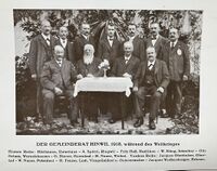 Der Gemeinderat Hinwil 1918, während des Weltkrieges
