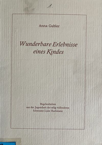 Foto des Mediums (Einband) von „Wunderbare Erlebnisse eines Kindes“