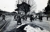 19410215 Polnische Internierte Ankunft in Hinwil